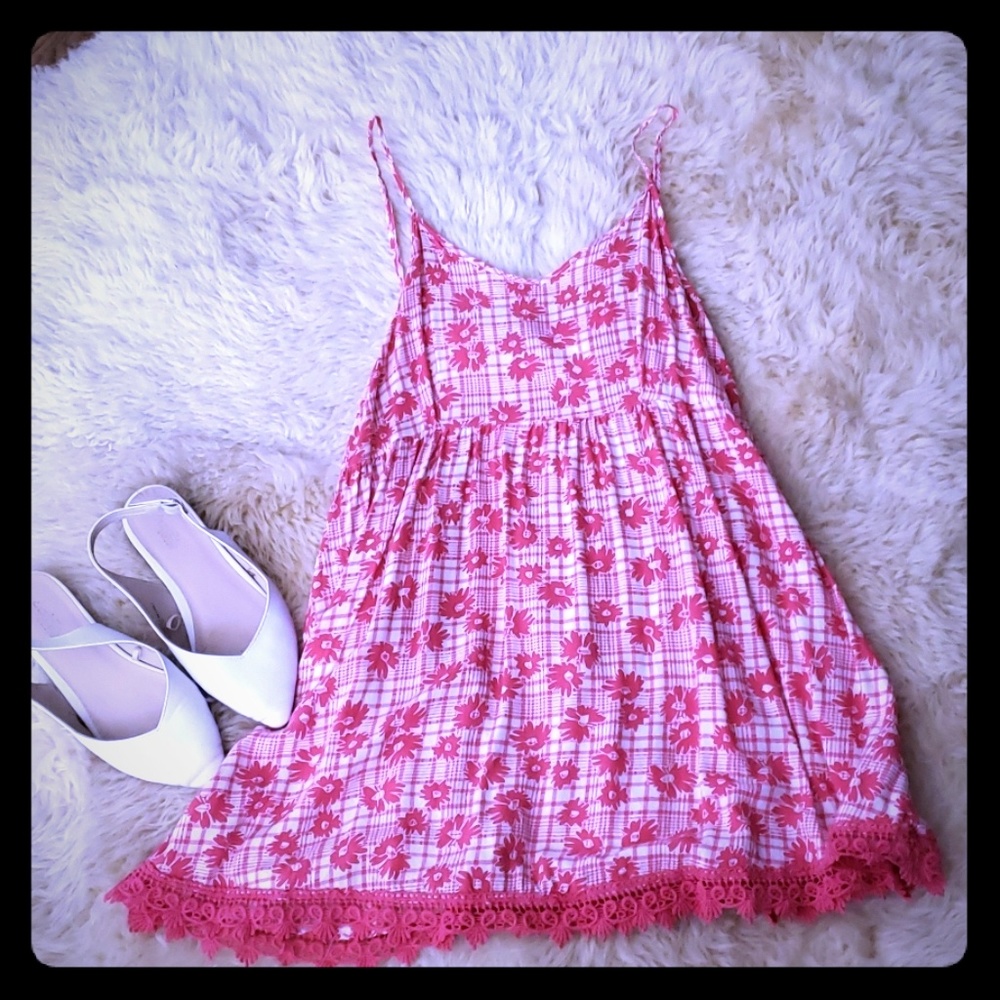Flower/Checker Dress